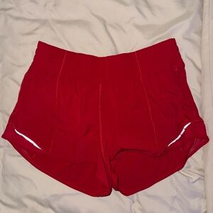 lululemon athletica Red Athletic Shorts